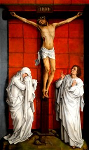 El Calvario, de Rogier van der Weyden (Monasterio de El Escorial). Free illustration for personal and commercial use.