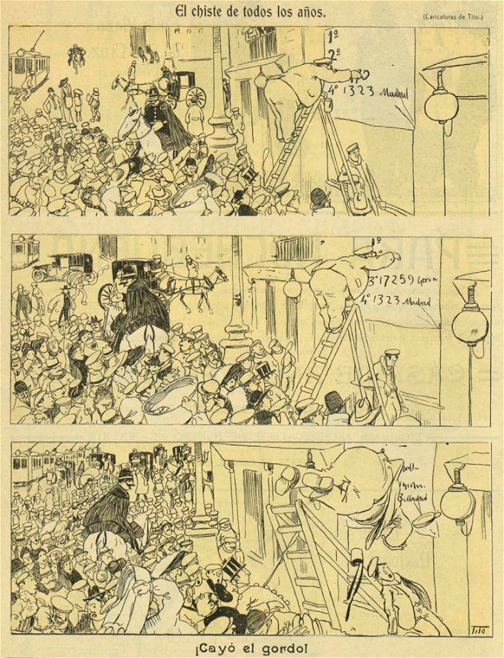 El chiste de todos los años, ¡cayó el gordo!, de Tito