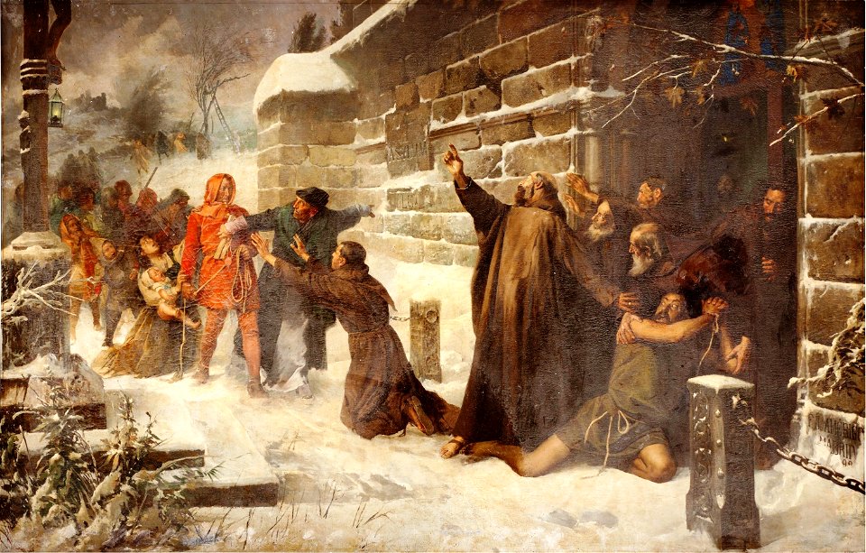 El derecho de asilo, de Francisco Javier Amérigo (Museo del Prado)