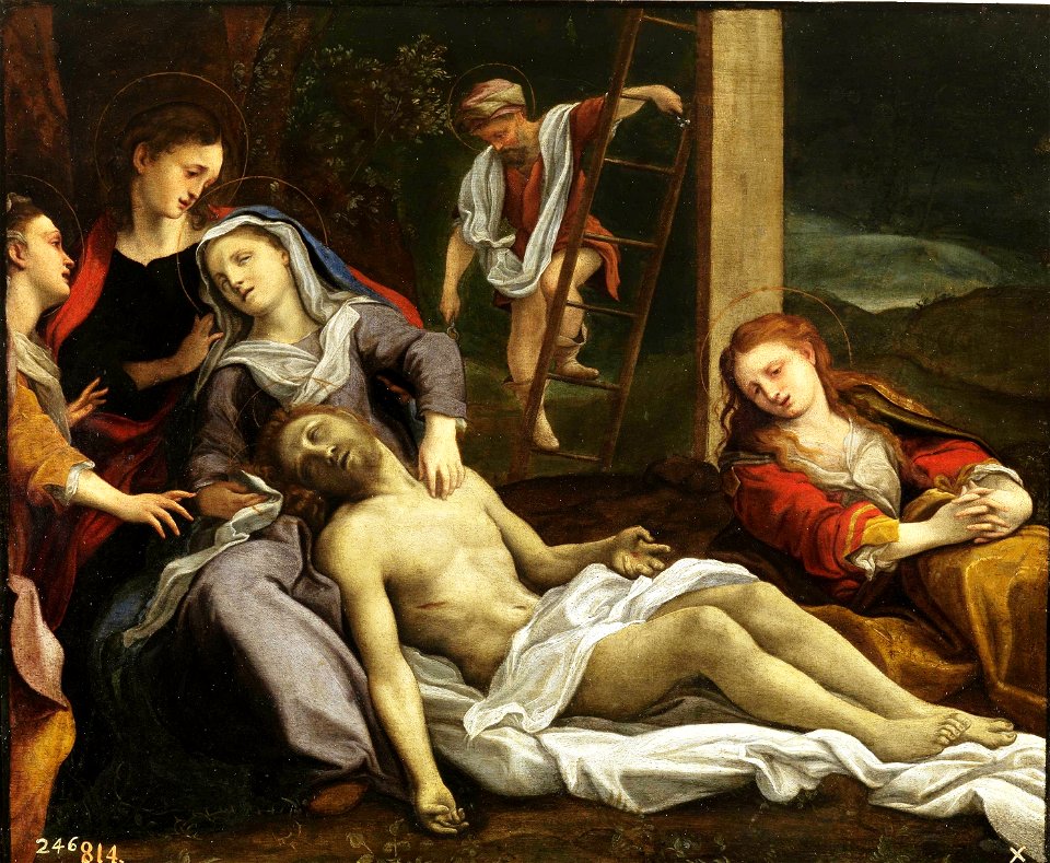 El Descendimiento o La Quinta Angustia. Copia de un original de Correggio (Museo del Prado)
