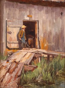 Jahn Ekenæs - Ved døren (1916)