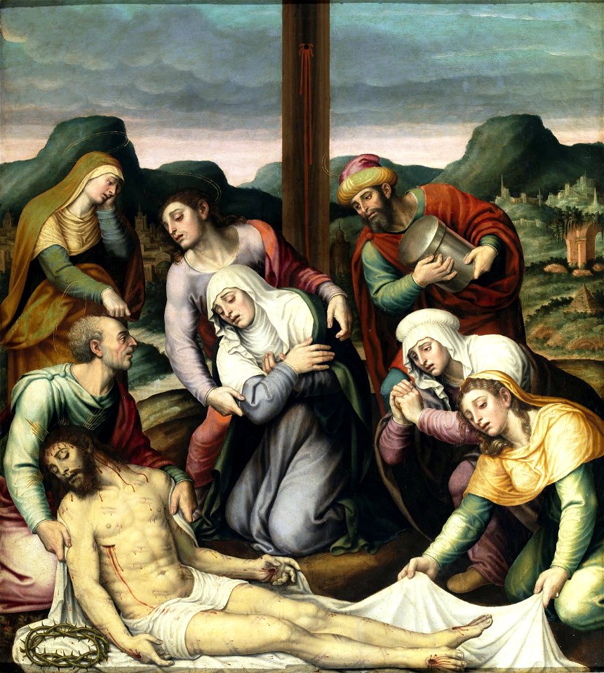 El Descendimiento, de Vicente Macip Comes (Museo del Prado)