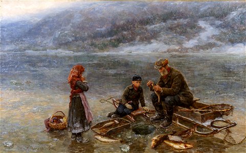Jahn Ekenæs - Isfiske (1910)