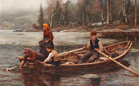 Jahn Ekenæs - Familie fiske (1910)