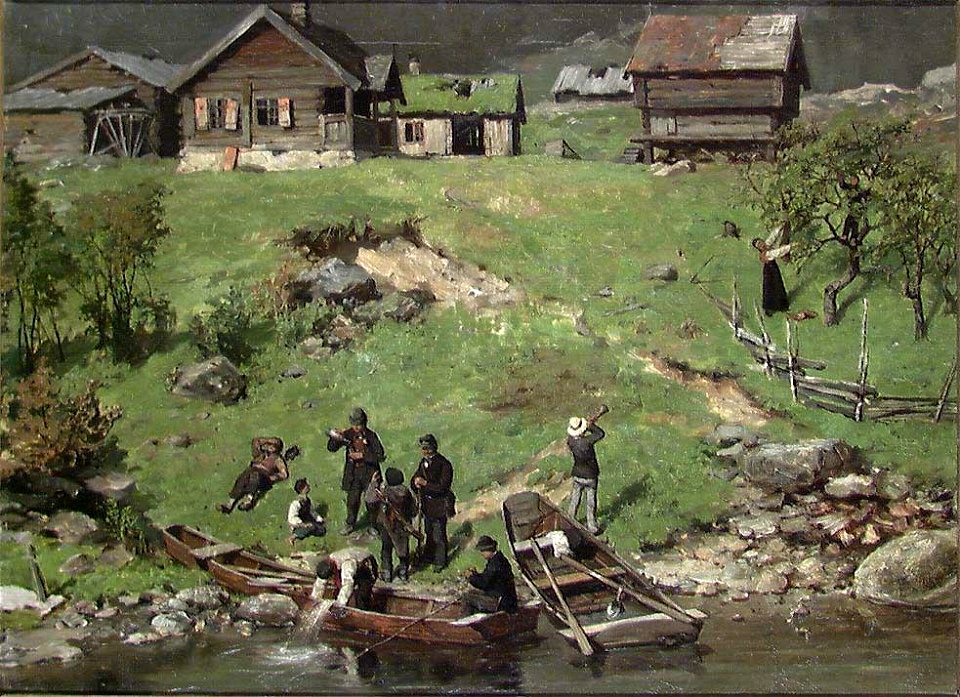 Jahn Ekenæs - From Kittelviken at the Lake Krøderen - NG.M.01420 - National Museum of Art, Architecture and Design