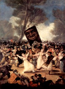 El entierro de la sardina, Francisco de Goya. Free illustration for personal and commercial use.