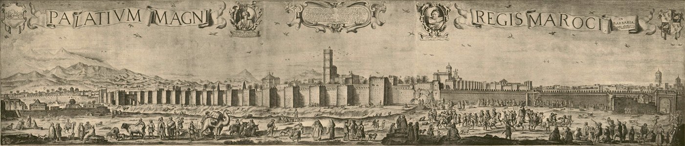 El Badi Palace by Adriaen Matham 1640