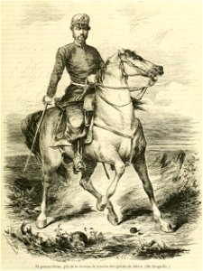 El general Prim, jefe de la división de reserva del ejército de África