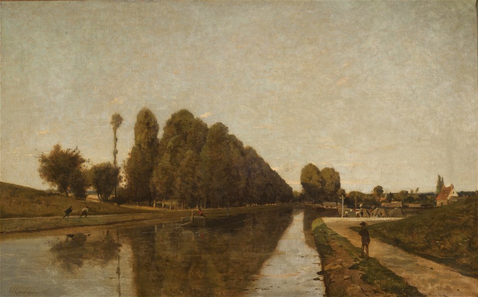 El Canal de Briare (Loire) - Henri-Joseph Harpignies