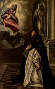 El Greco (Domenikos Theotokopoulos) - Apparition of the Virgin and Child to Saint Hyacinth - BF876 - Barnes Foundation