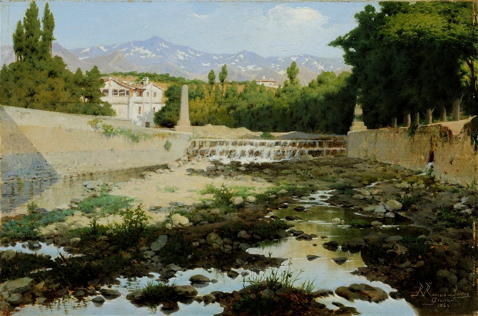El Genil por Granada - Rafael Romero Barros