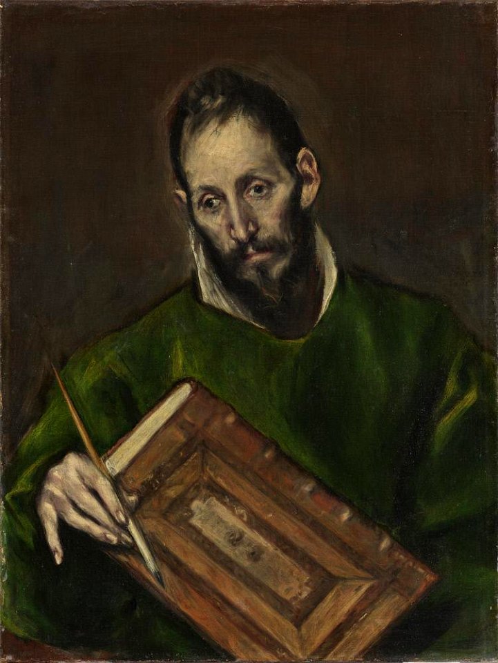 El Greco (Doménikos Theotokópoulos) - Saint Luke - A1894 - Hispanic Society of America