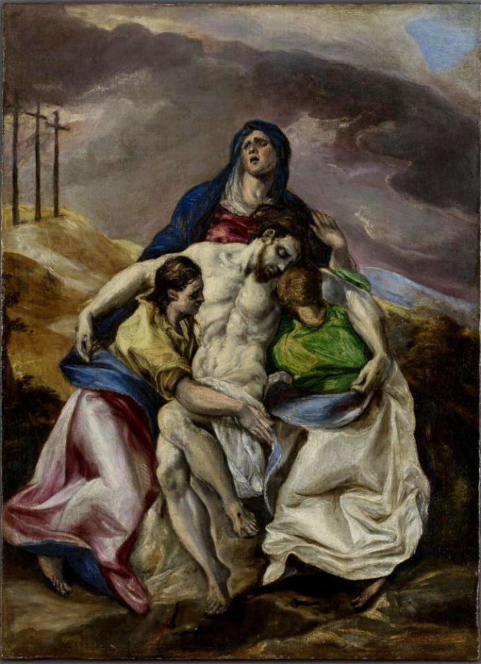 El Greco (Doménikos Theotokópoulos) - Pietà - A69 - Hispanic Society of America