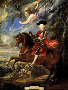 El cardenal-infante Fernando de Austria, en la batalla de Nördlingen (Rubens)