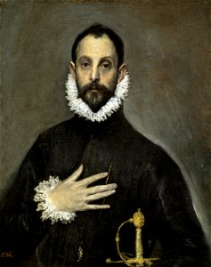 El caballero de la mano en el pecho
