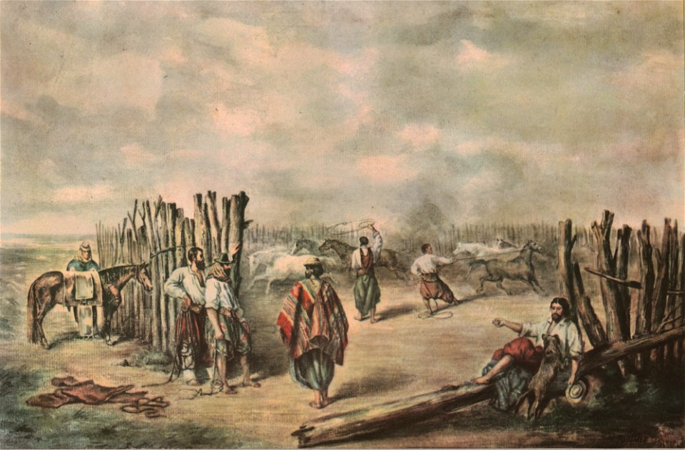El corral - Santa Fé, según Pallière