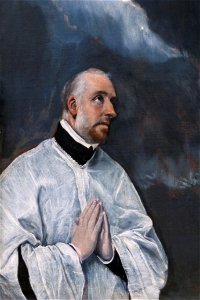El Greco - Le Christ en croix adoré par deux donateurs 04