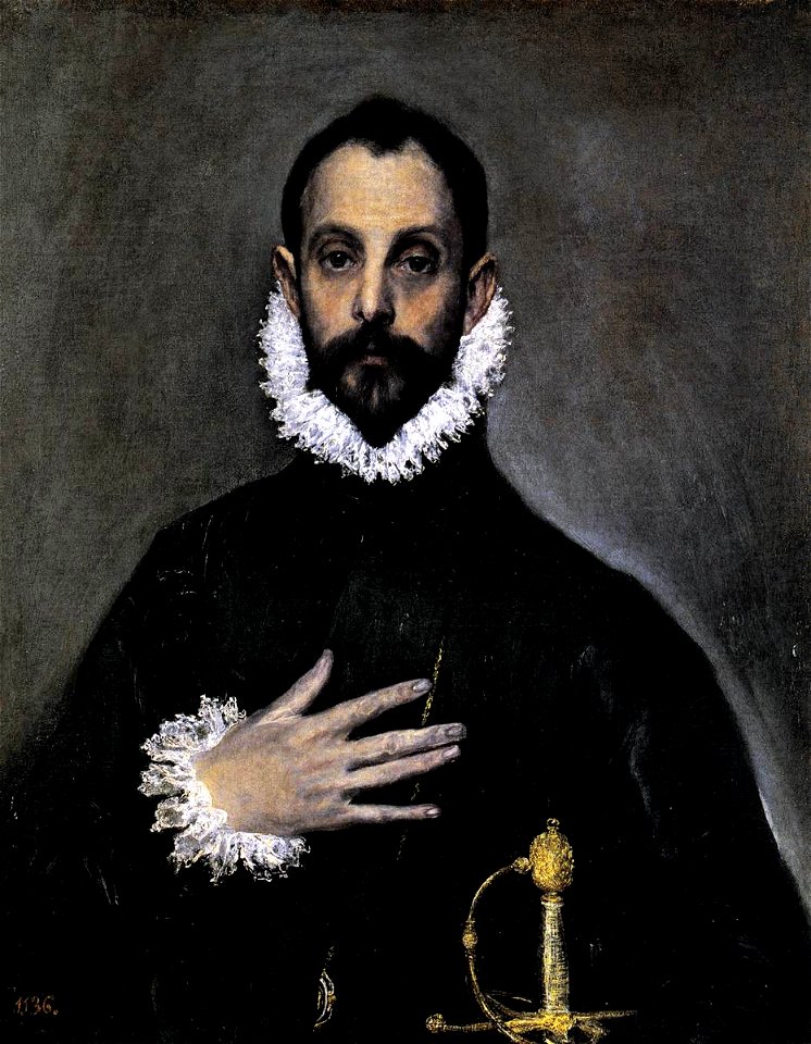 El Greco - Nobleman with his Hand on his Chest - WGA10463