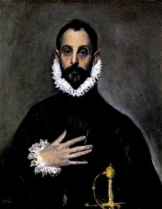 El Greco - Nobleman with his Hand on his Chest - WGA10463