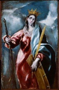 El Greco - Saint Catherine, 1610–14