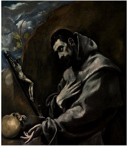 El Greco - Saint Francis of Assisi in meditation, Frati 51c