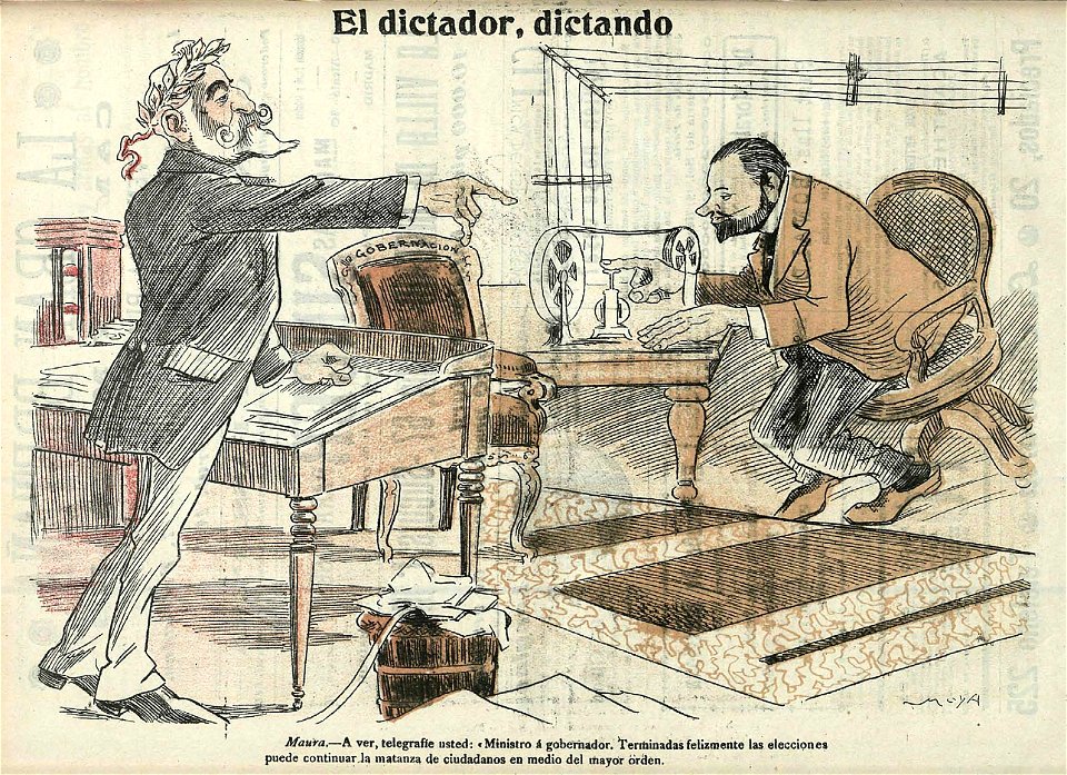 El dictador dictando, de Moya