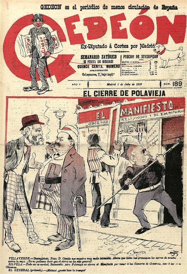 El cierre de Polavieja, de Moya