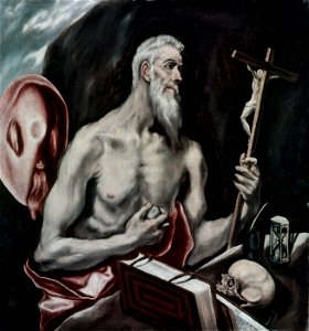 El Greco - San Jerónimo (Galería nacional de Escocia). Free illustration for personal and commercial use.
