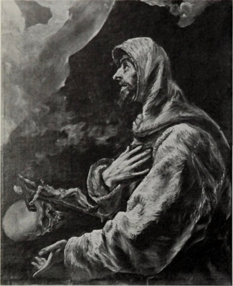 El Greco - St Francis in Ecstasy, Araoz collection, Madrid