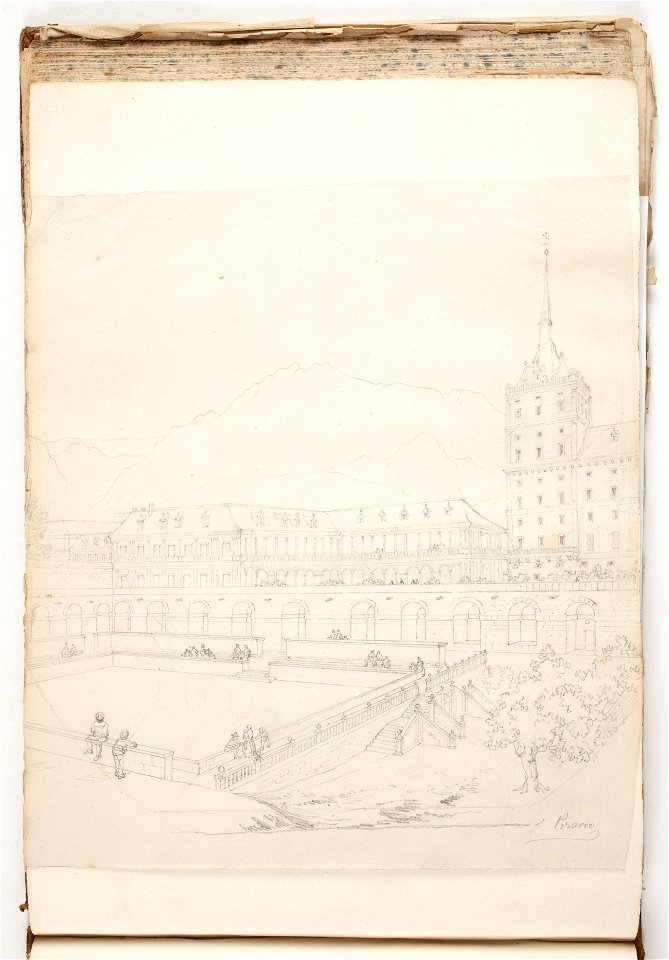 El estanque de la Huerta del Monasterio del Escorial
