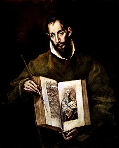 El Greco - St Luke - WGA10577. Free illustration for personal and commercial use.