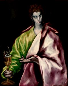 El Greco - St. John - Google Art Project. Free illustration for personal and commercial use.
