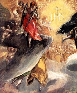 El Greco - The Adoration of the Name of Jesus (detail) - WGA10436