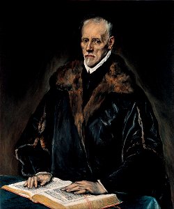 El Greco (Domenikos Theotokopoulos) - Portrait of Dr. Francisco de Pisa - Google Art Project
