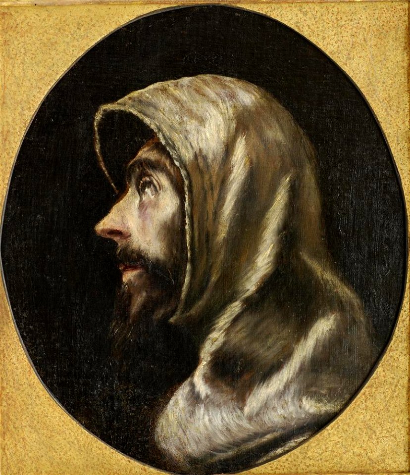 El Greco (Doménikos Theotokópoulos) - Head of Saint Francis - A84 - Metropolitan Museum of Art