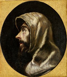 El Greco (Doménikos Theotokópoulos) - Head of Saint Francis - A84 - Metropolitan Museum of Art