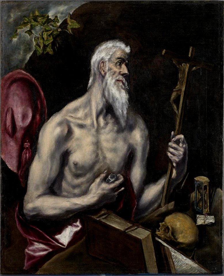 El Greco (Doménikos Theotokópoulos) - Saint Jerome - A73 - Hispanic Society of America