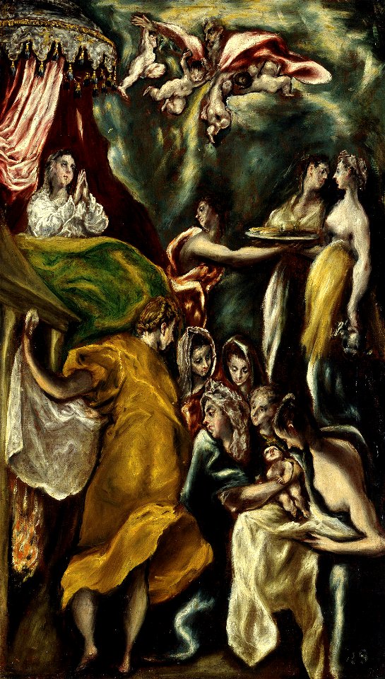 El Greco - The Birth of the Virgin, 1608-20