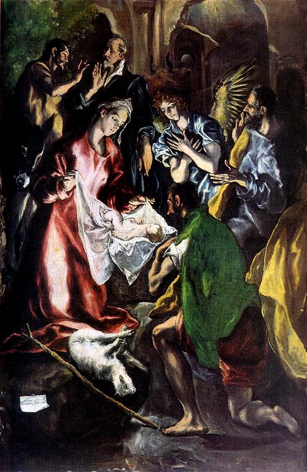 El Greco - Adoration of the Shepherds (detail) - WGA10526