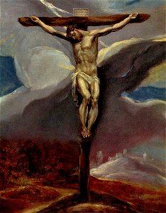 El Greco - Christ on the Cross, oil on copper