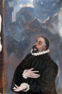 El Greco - Le Christ en croix adoré par deux donateurs 05