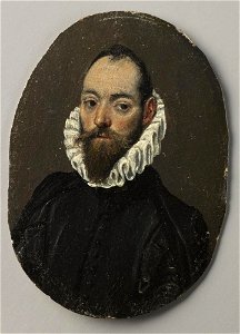 El Greco (Doménikos Theotokópoulos) - Miniature of a Man - A311 - Hispanic Society of America
