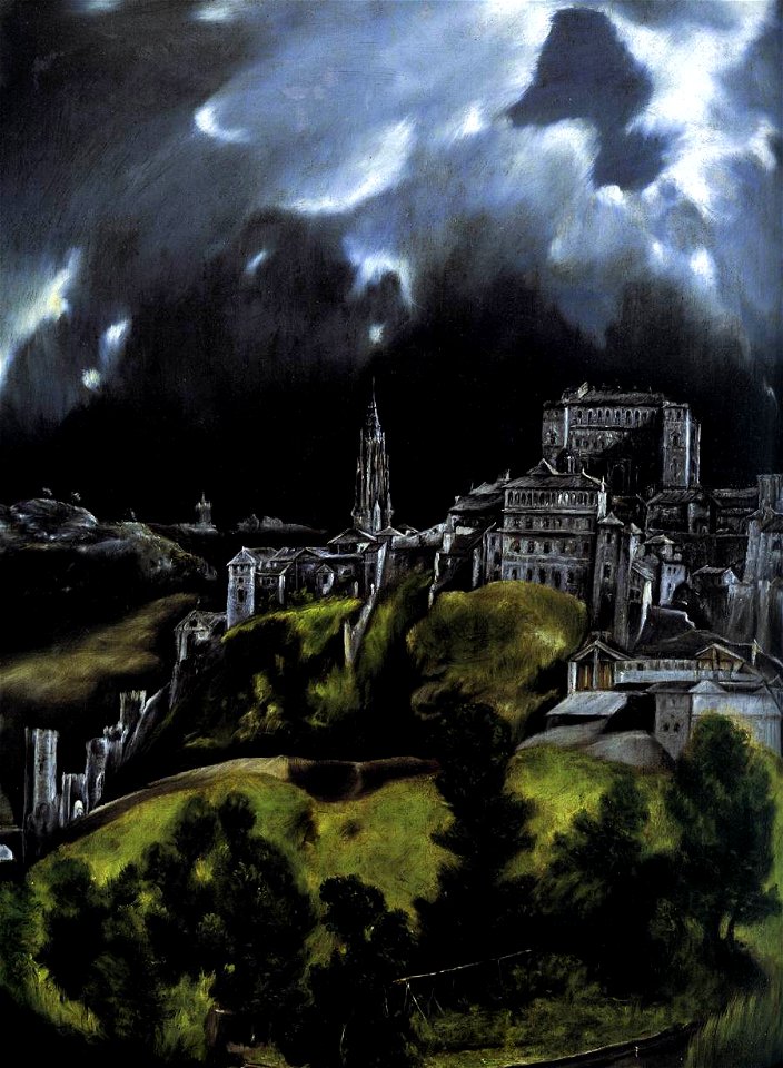 El Greco - A View of Toledo (detail) - WGA10513