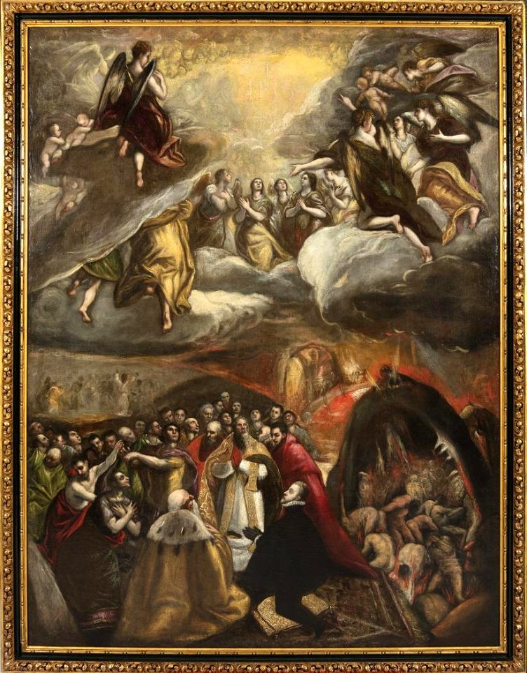 El Greco Copia de - La adoración del nombre de Jesús, 1650(ca)