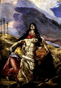 El Greco Pietà. Free illustration for personal and commercial use.