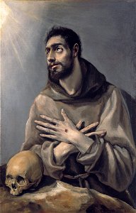 El Greco - Saint Francis in ecstasy - Google Art Project. Free illustration for personal and commercial use.
