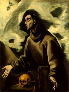 El Greco - Saint Francis Receiving the Stigmata - WGA10473. Free illustration for personal and commercial use.