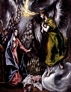 El Greco - The Annunciation (detail) - WGA10518