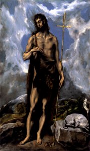 El Greco - St. John the Baptist - WGA10548. Free illustration for personal and commercial use.