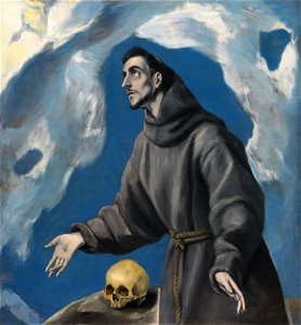 El Greco - St. Francis (National Gallery of Ireland). Free illustration for personal and commercial use.